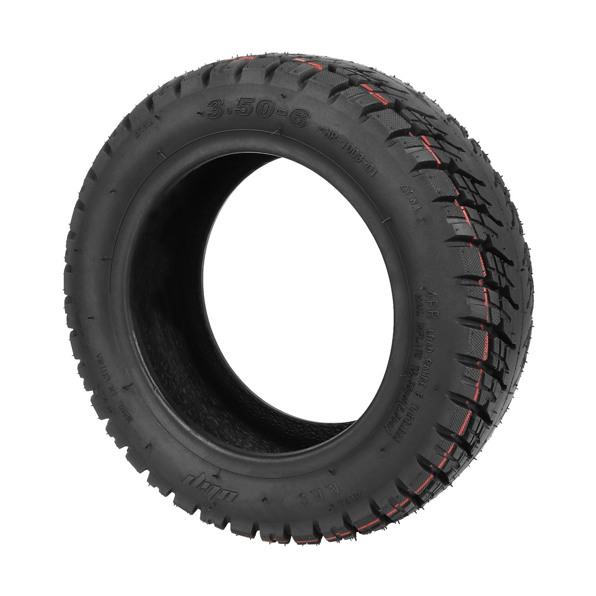 Pneu Tubeless Tout-Terrain 10 Pouces (10x3,5-6) avec Valve, vue 4