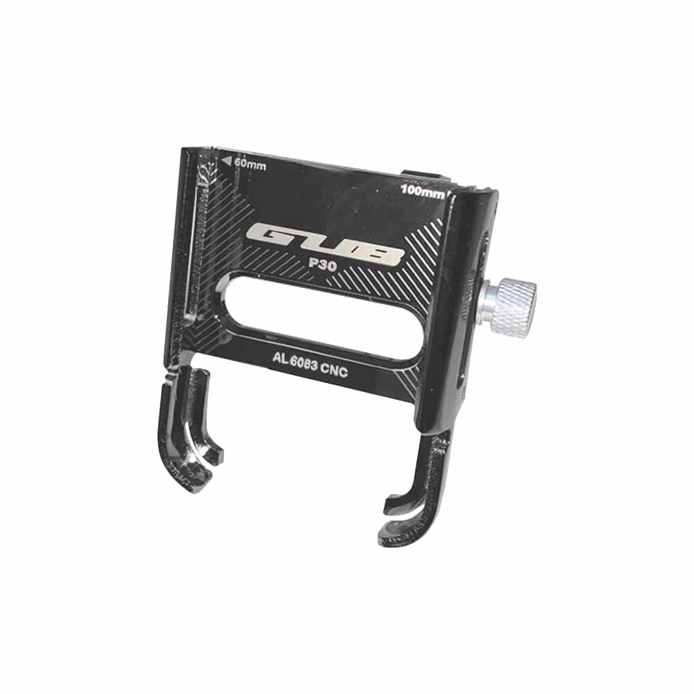 Support téléphone en aluminium couleur titane pour trottinette électrique