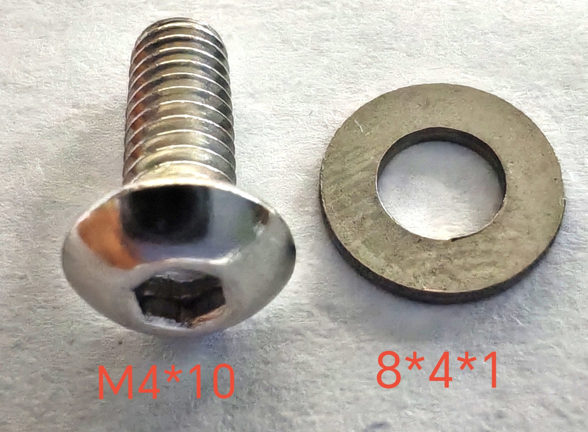Vis de garde-boue arrière M4x10 et rondelle 8x4x1 pour Dualtron Popular
