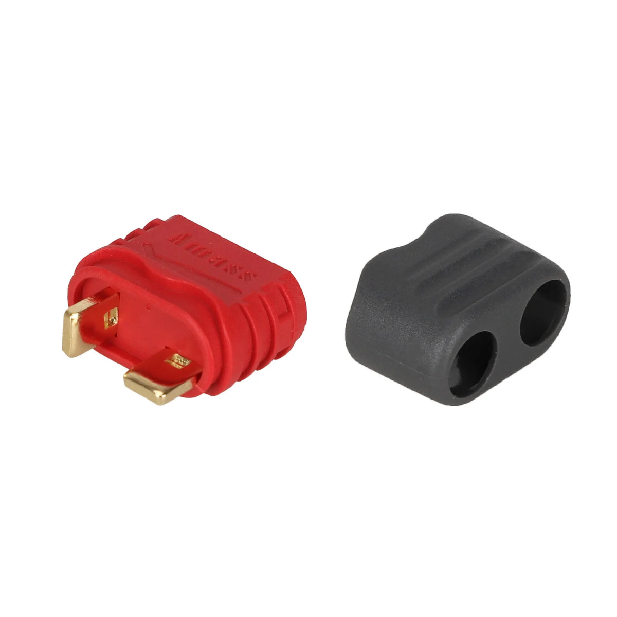 Connecteur T-Plug femelle Amass rouge avec sa gaine d'isolation noire