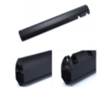 Colonne de direction verticale en alliage d'aluminium noir pour trottinette électrique