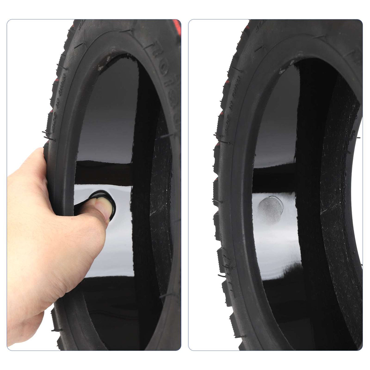 Pneu Tubeless Tout-Terrain 11 Pouces (70/80-6,5) Auto-Réparant avec Gel Anti-Crevaison, vue 3