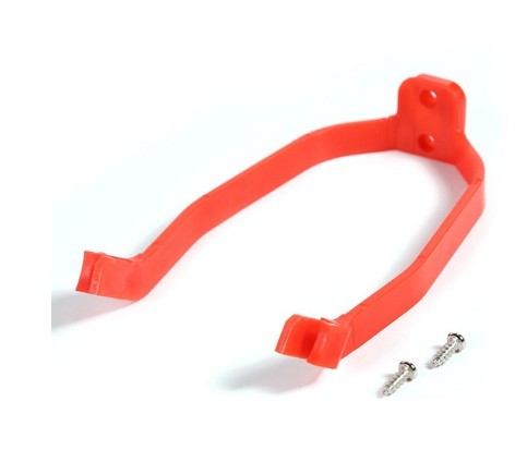 Support de Garde-Boue Arrière Blanc, Noir et Rouge Rouge