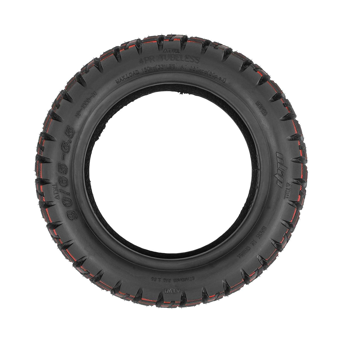 Pneu Tubeless Tout-Terrain 11 Pouces (90/65-6,5) Auto-Réparant avec Gel Anti-Crevaison Version A, vue 4
