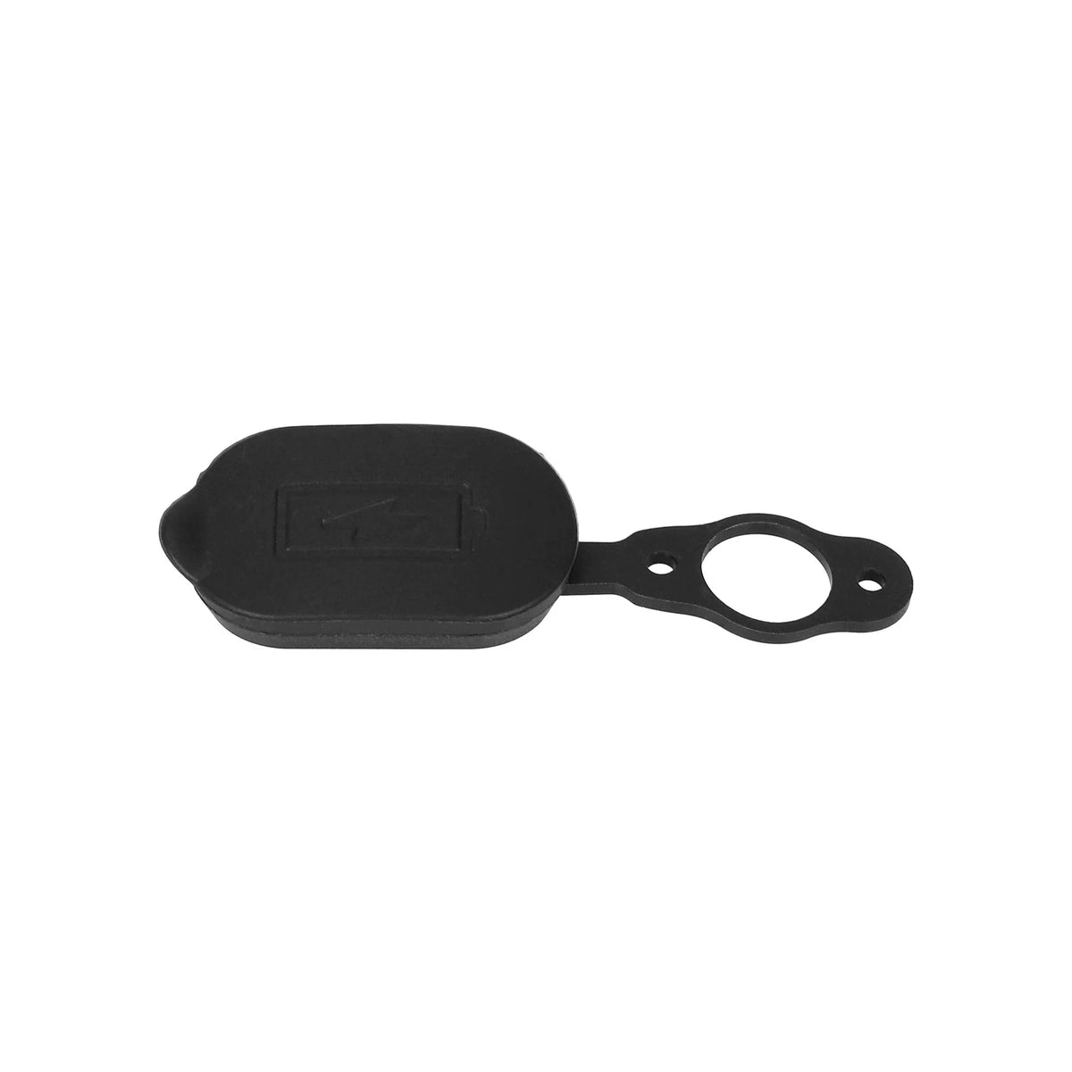 Cache Port de Charge Silicone Noir, vue 3