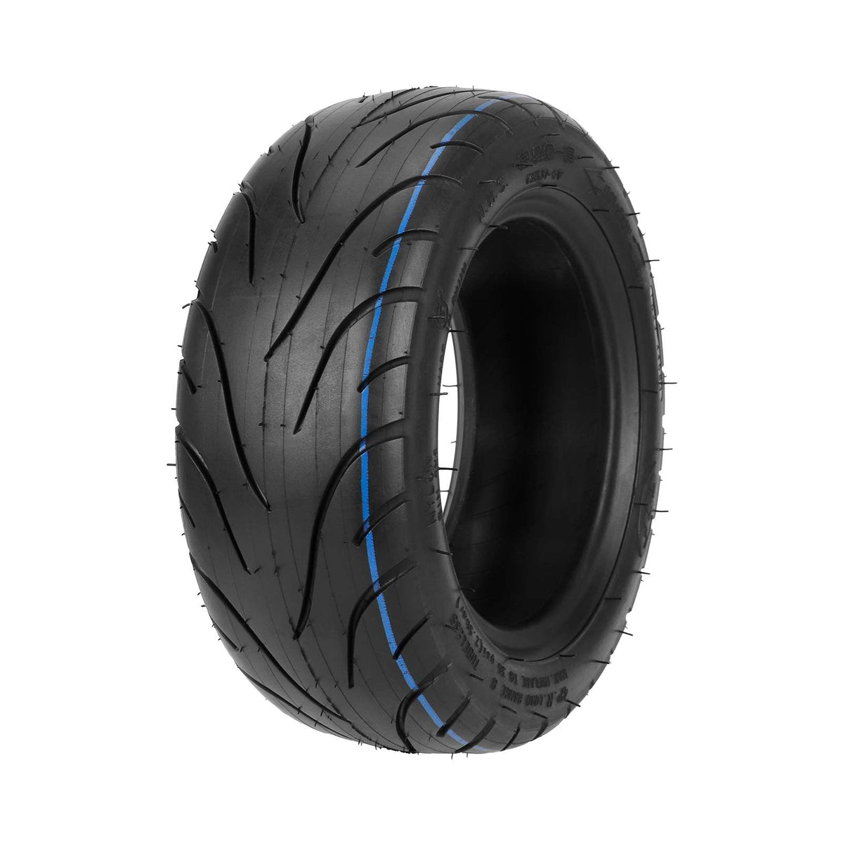 Pneu tubeless CST 10 pouces noir vu de trois-quarts