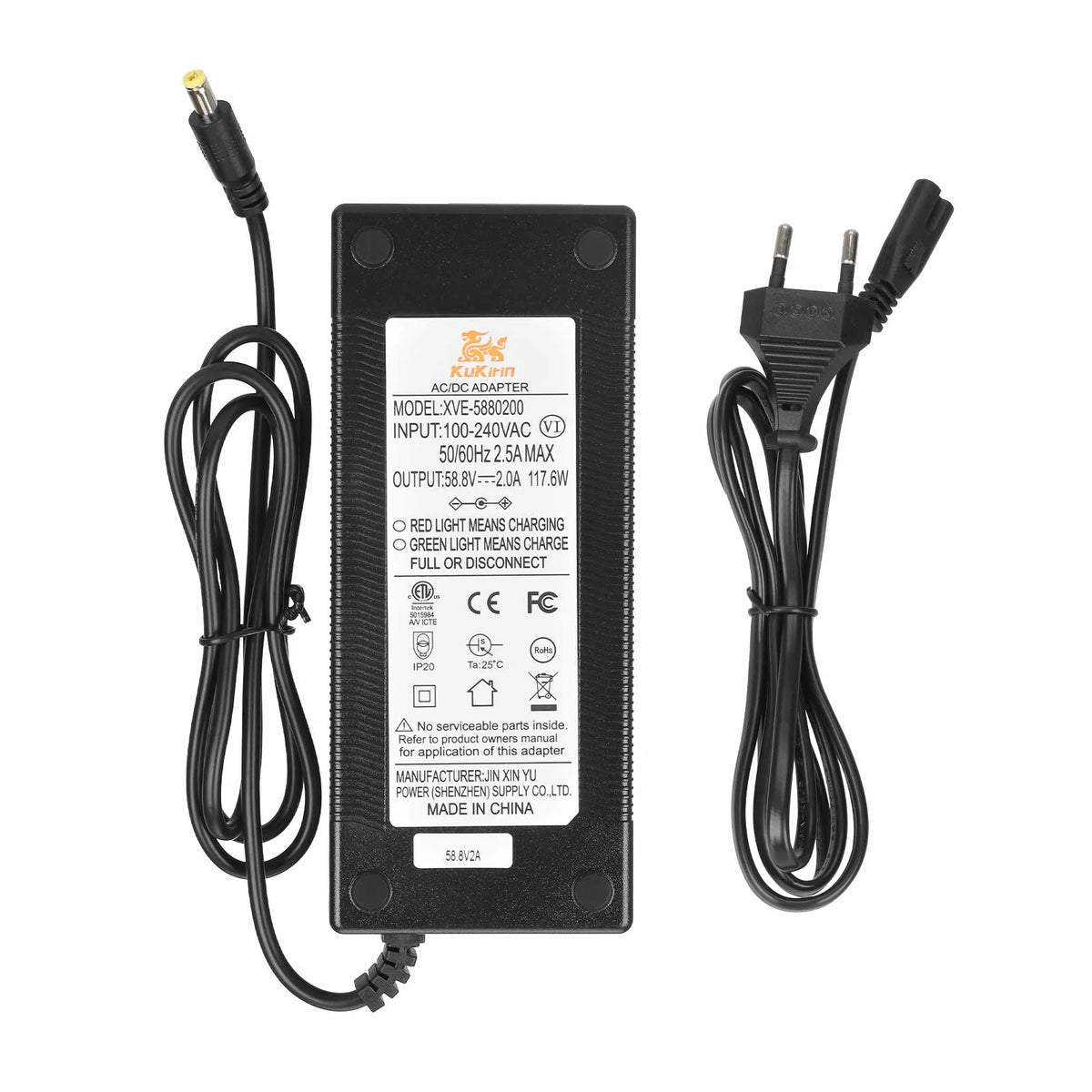 Chargeur 58,8V 2A Prise DC2.1, vue 4