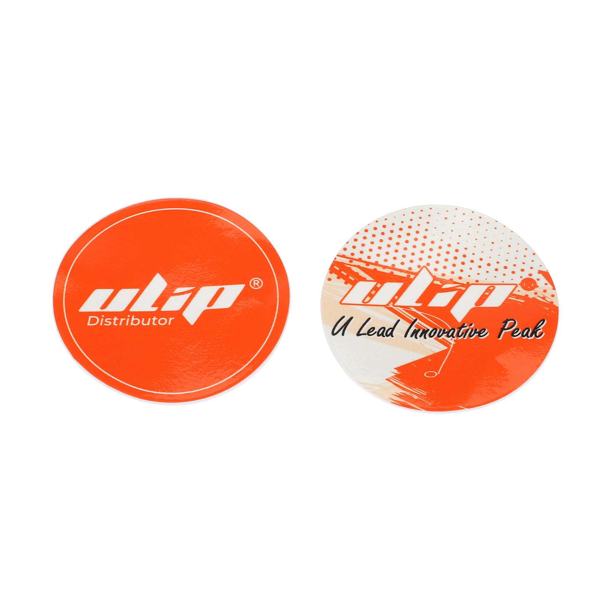 Lot de 2 Autocollants Ronds Orange (5 cm), vue 3