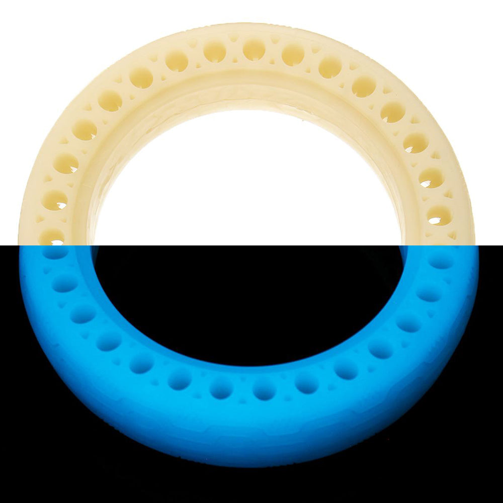 Pneu plein alvéolé fluorescent bleu 8,5 pouces pour trottinette électrique