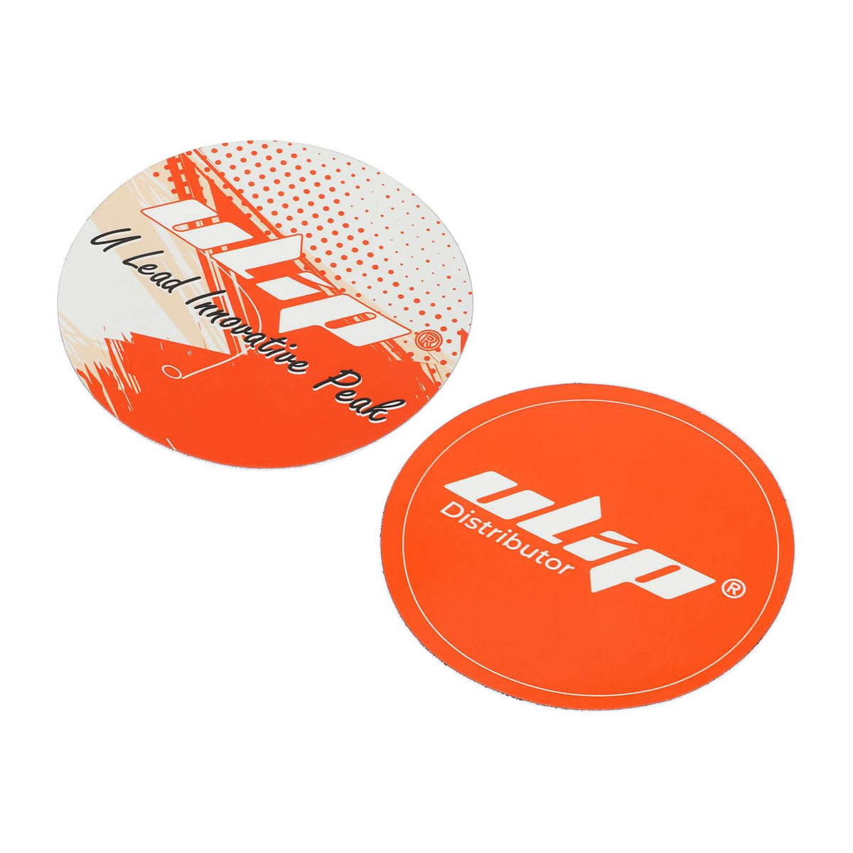 Autocollants Ronds Orange (9 cm) Lot de 2, vue 3