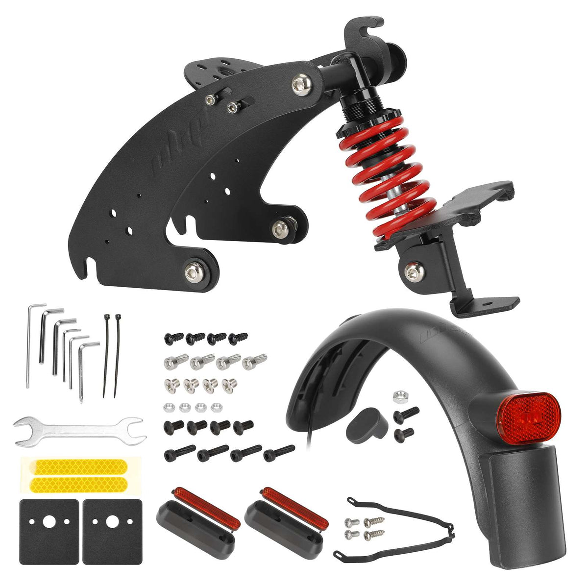 Kit Suspension Arrière V2 avec Garde-Boue et Éclairage Rouge