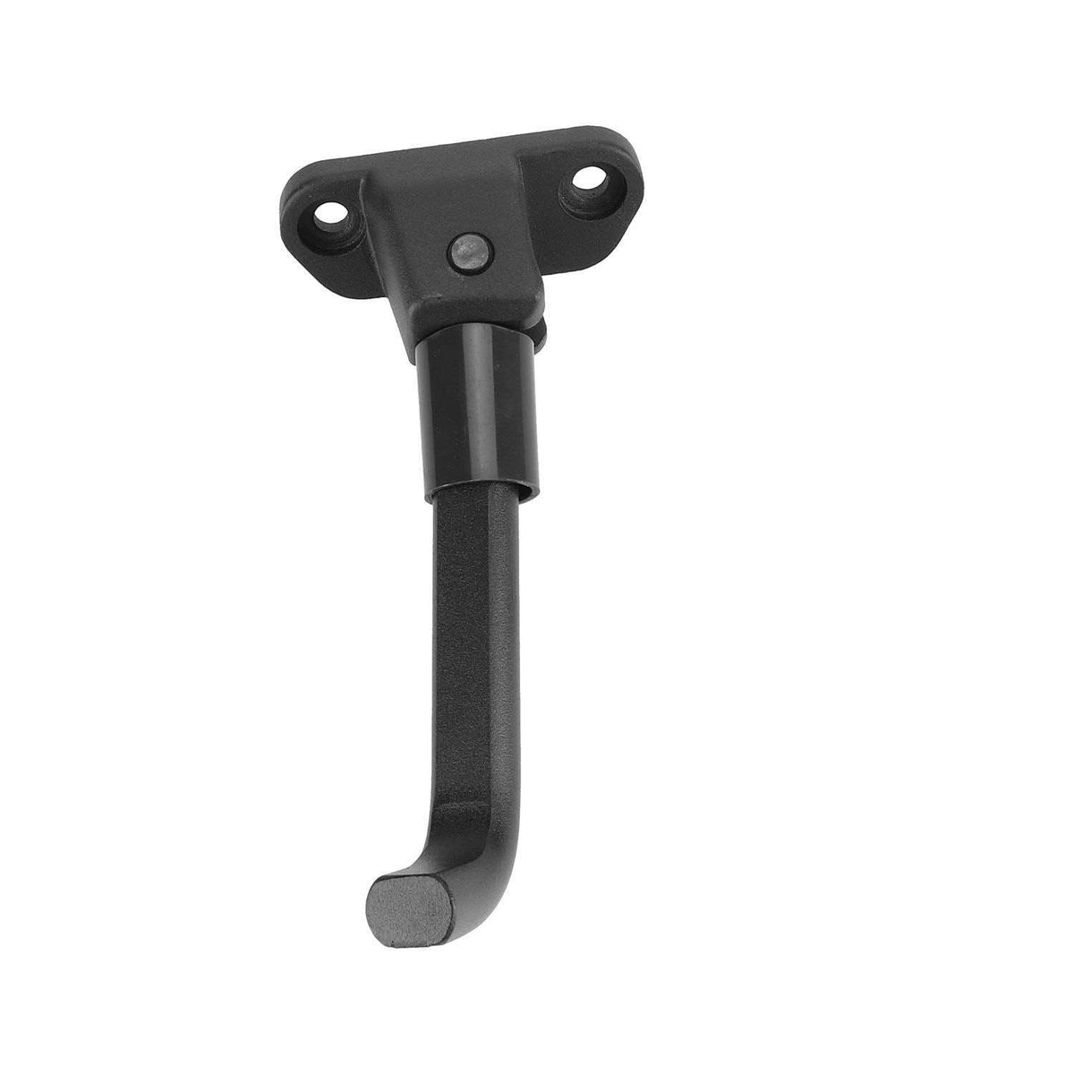 Béquille rallongée noire pour trottinette électrique sur fond blanc