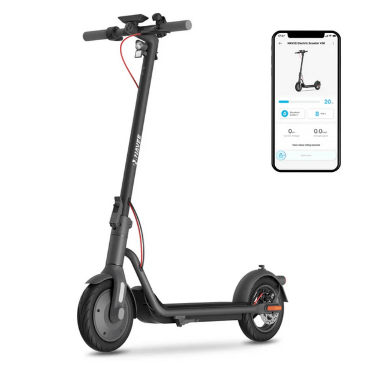 Trottinette Électrique Navee V50i PRO : Endurante et Ultra - Légère - Weebot