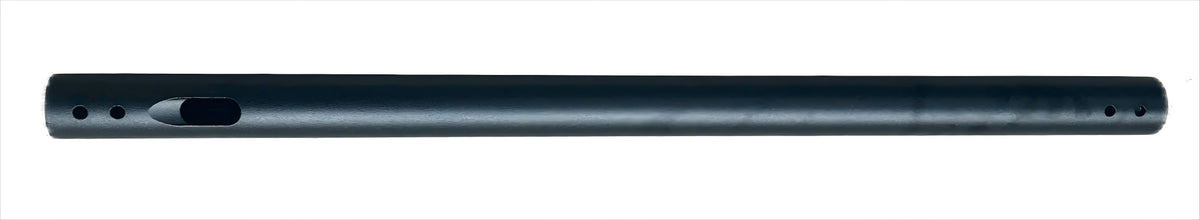Tube de direction noir pour trottinette électrique Dualtron Forever posé à l'horizontale sur fond blanc