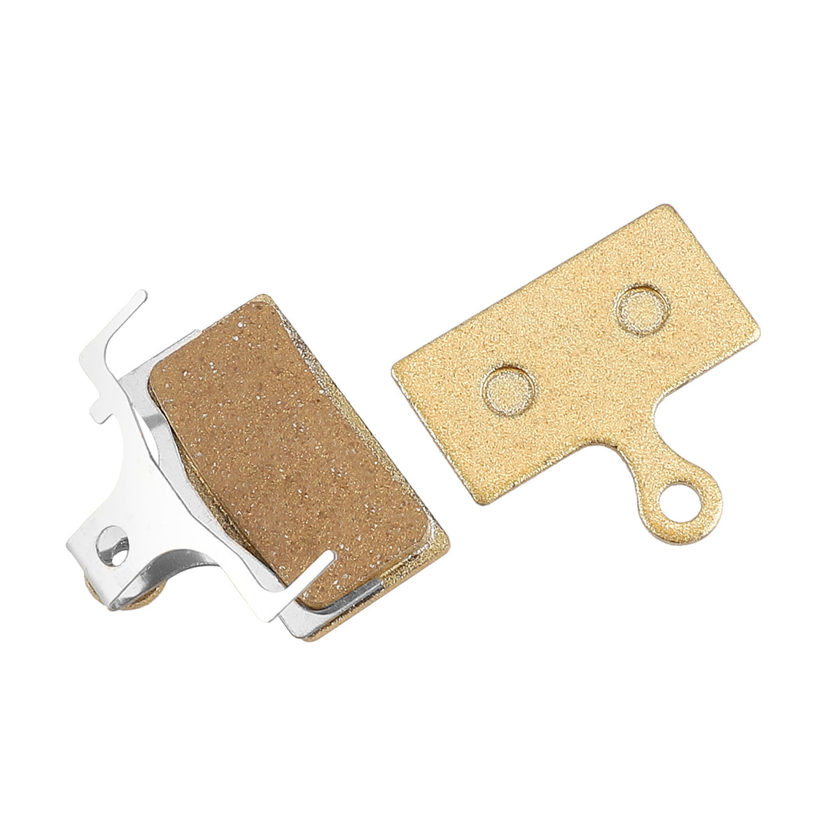 Paire de plaquettes de frein métalliques dorées pour trottinette électrique