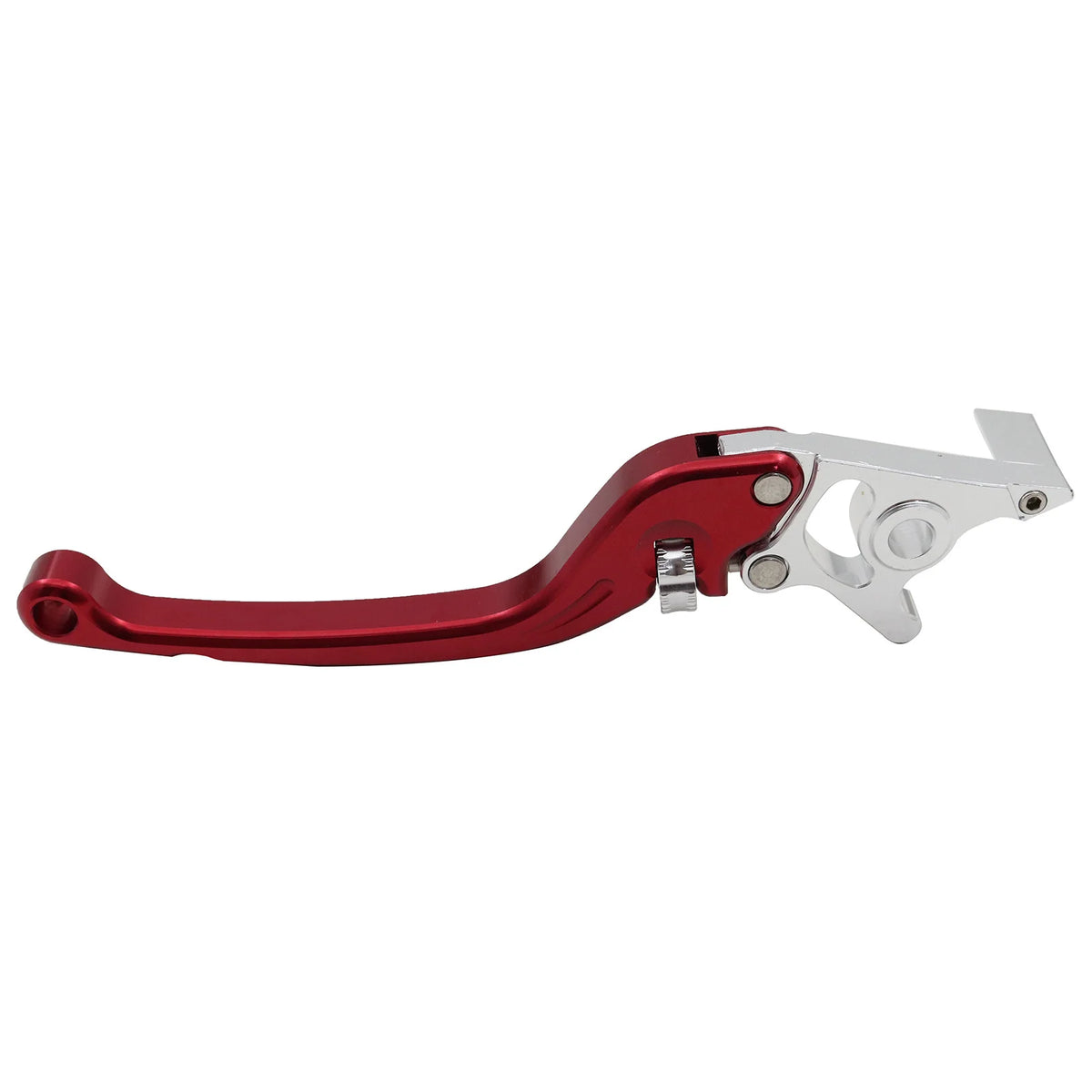 Poignée de frein gauche ajustable rouge et argent pour trottinette électrique