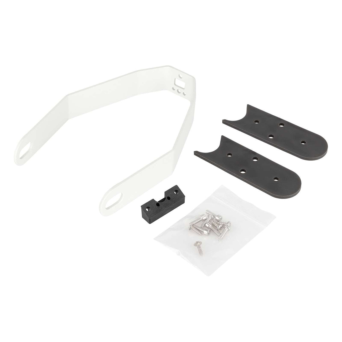Support Garde-Boue Arrière Métal Blanc
