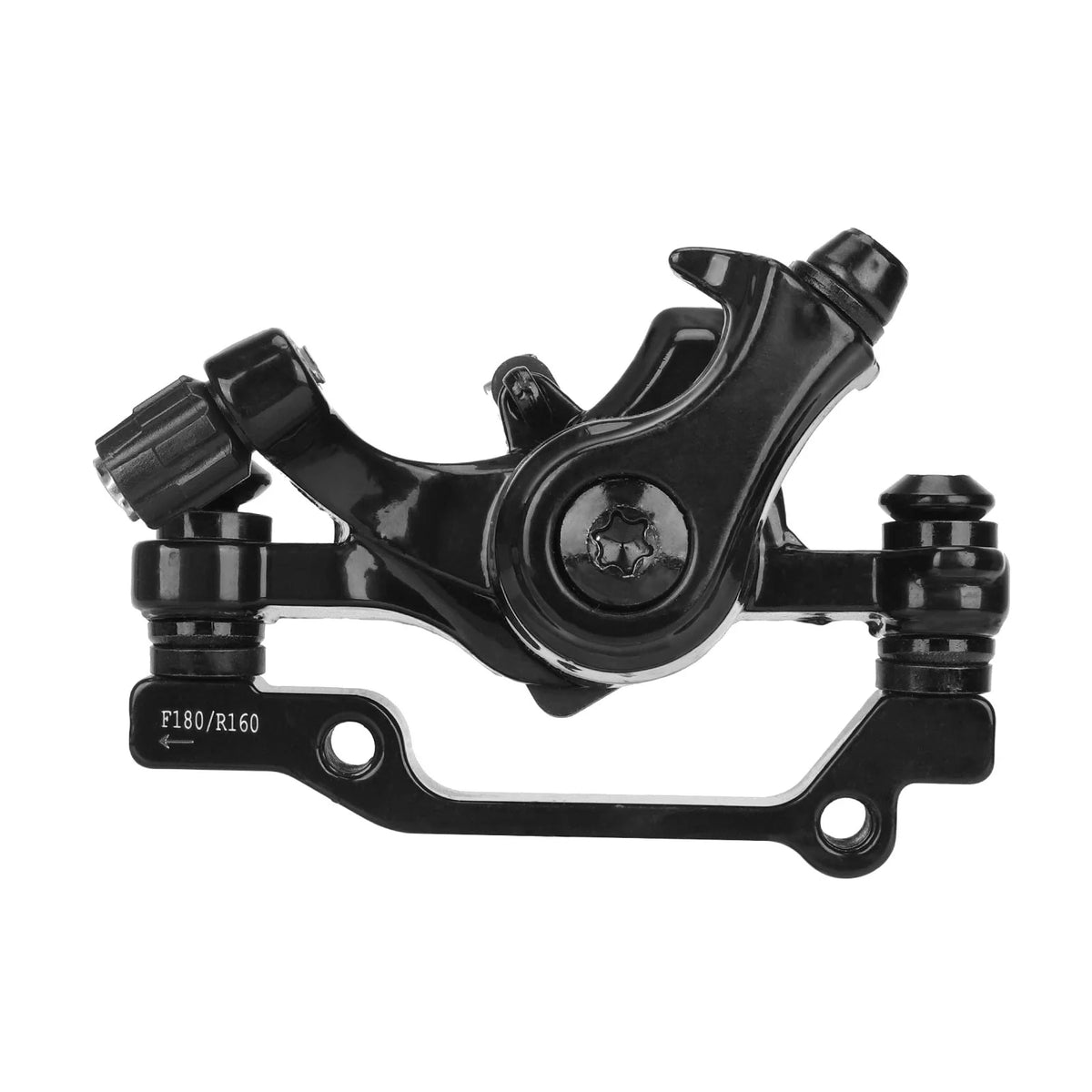 Étrier de frein mécanique arrière noir F180/R160 pour trottinette électrique