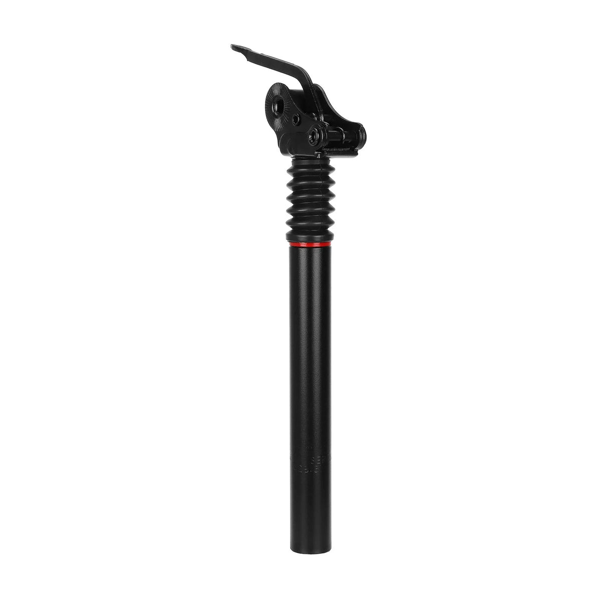 Tige de selle avec amortisseur intégrée noire pour trottinette électrique