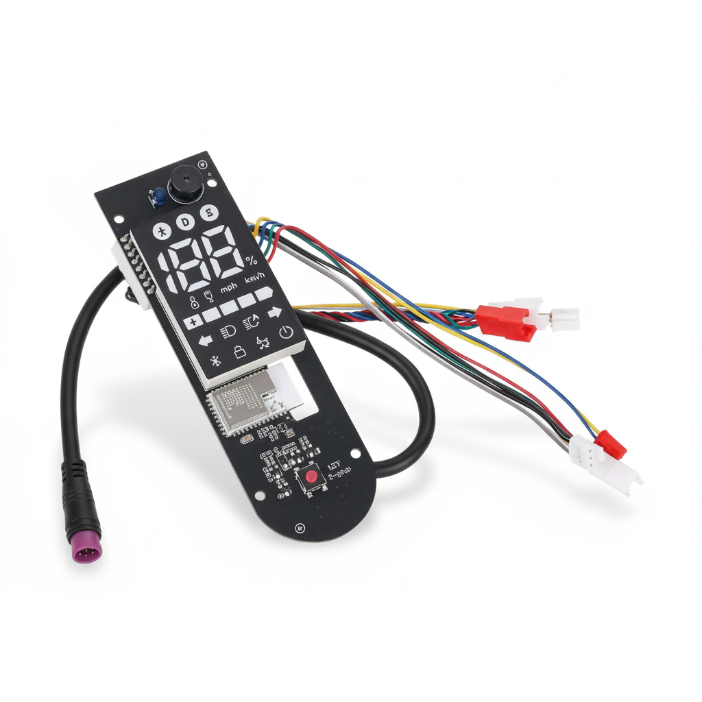 Afficheur Dashboard Bluetooth avec Câblage, vue 1