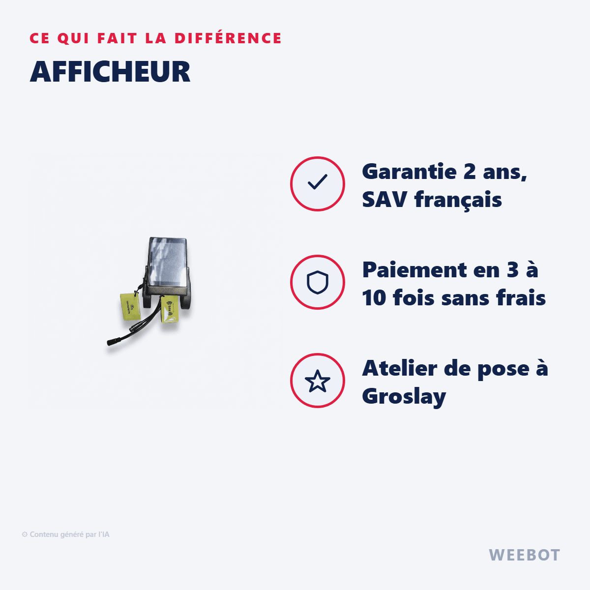 Afficheur pour Trottinette Électrique Langfeite GT2 Mini - Weebot