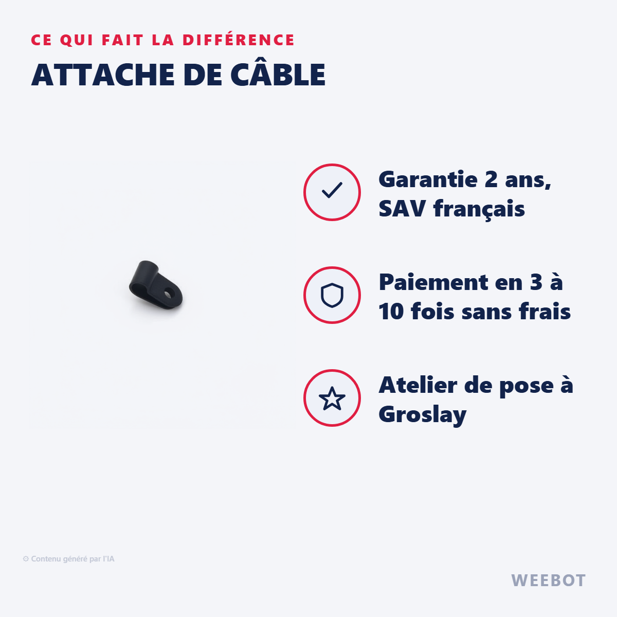 Attache de Câble : les points forts