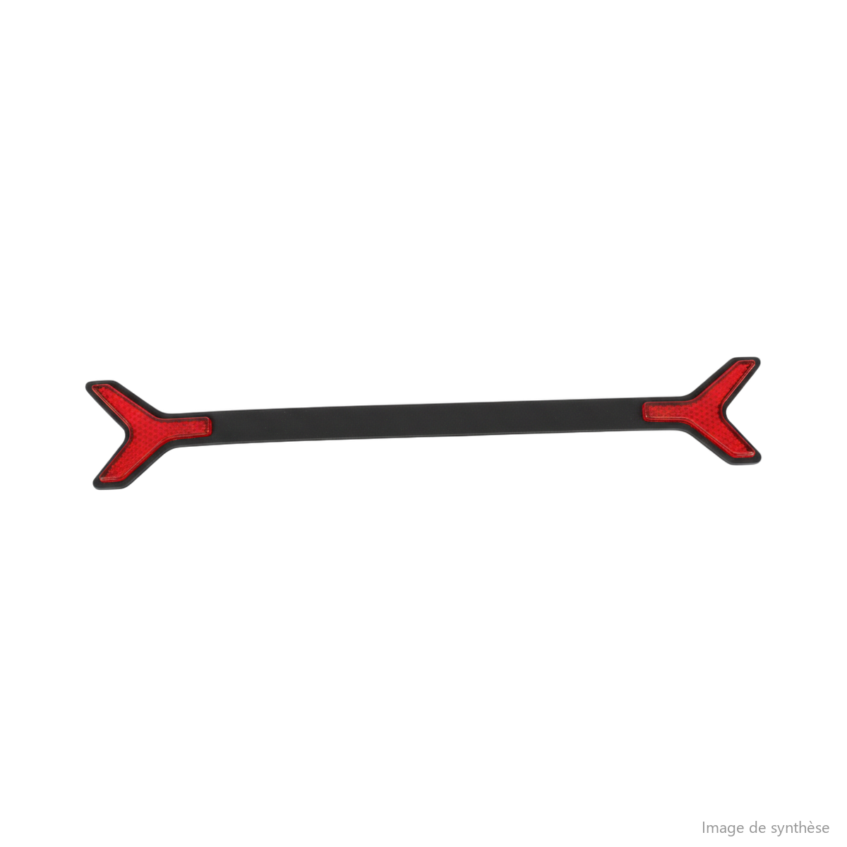 Autocollant réfléchissant latéral rouge pour trottinette électrique Rovoron S7