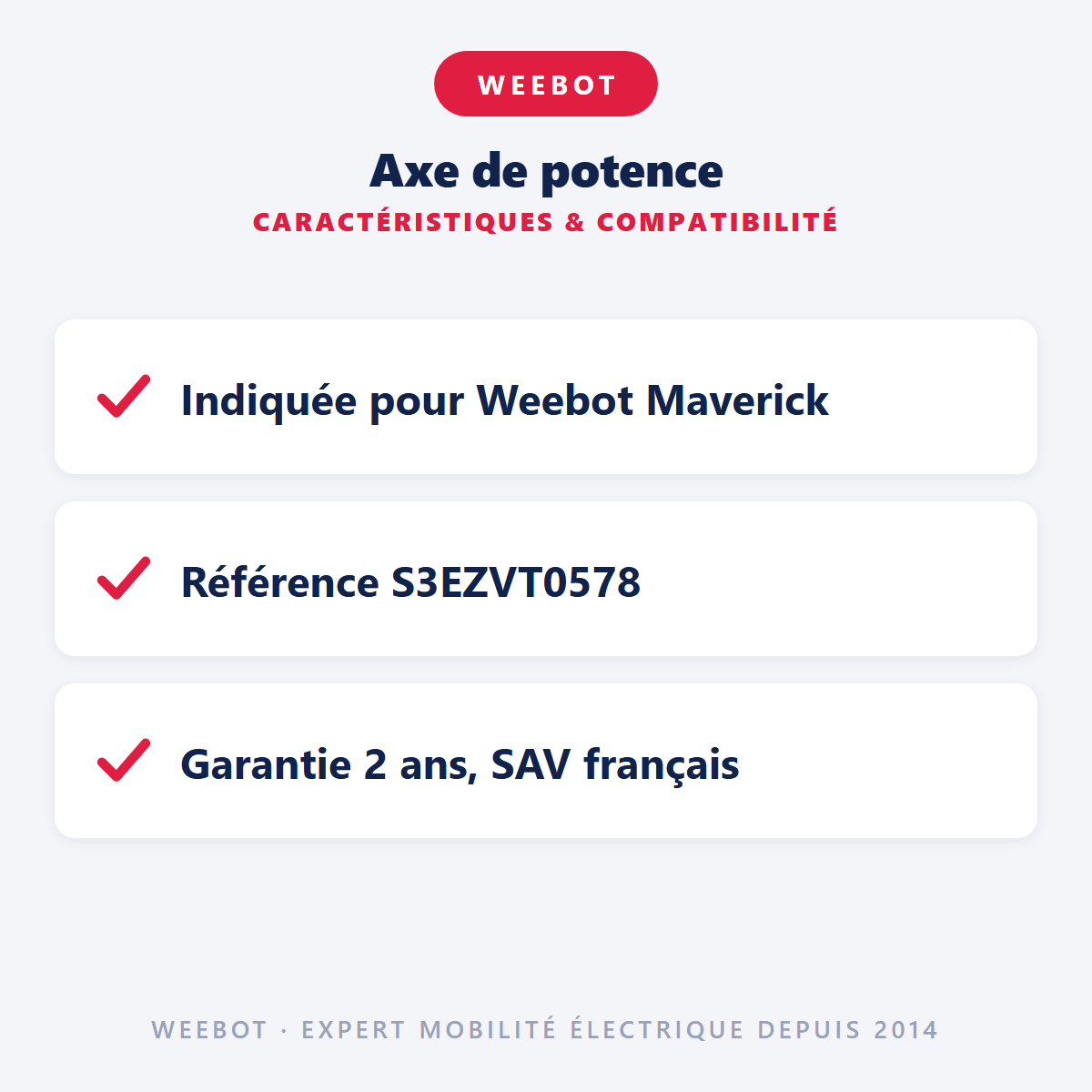 Axe de potence : caractéristiques et compatibilité