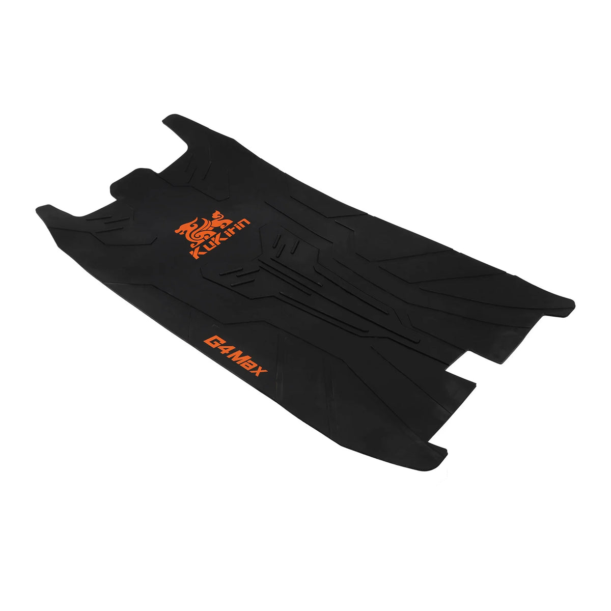 Grip antidérapant en silicone noir avec logos orange