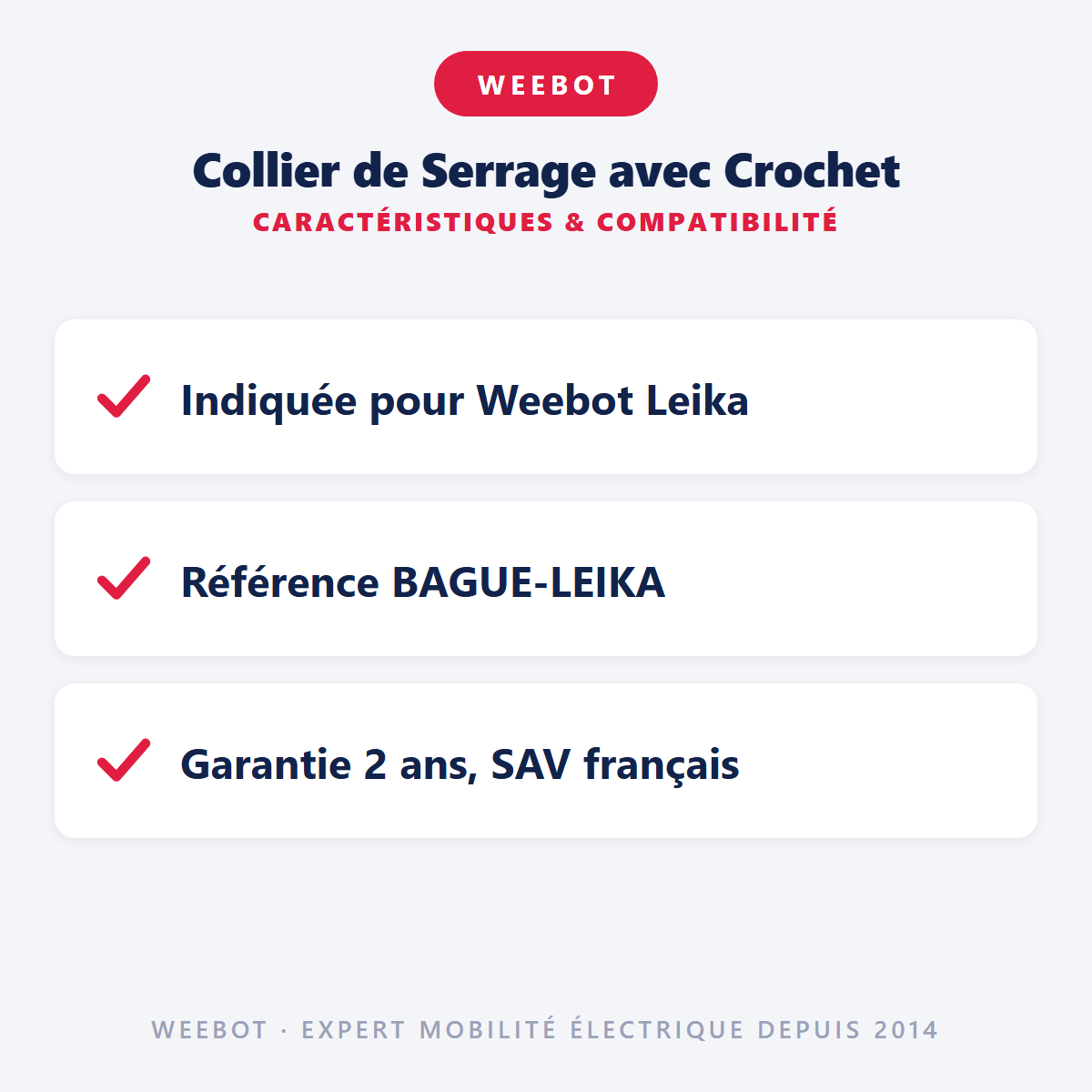 Collier de Serrage avec Crochet : caractéristiques et compatibilité