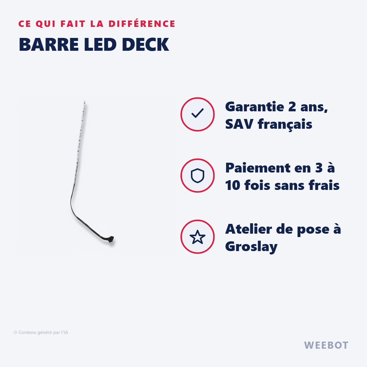 Barre Led Deck : les points forts