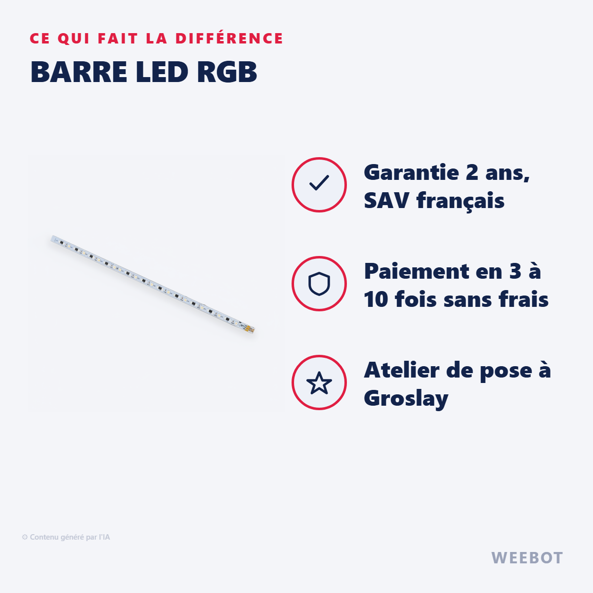 Barre LED RGB : les points forts