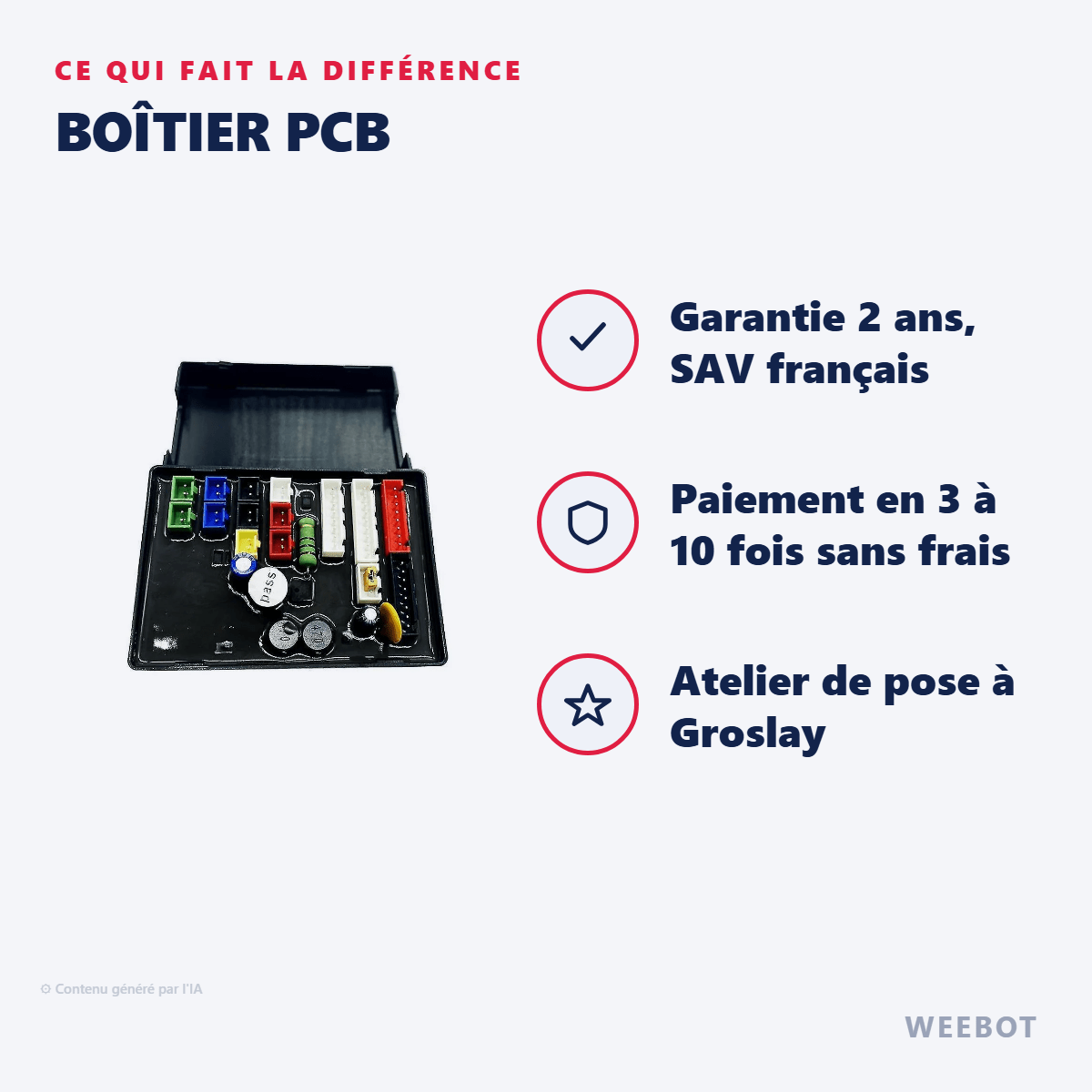 Boîtier PCB pour Trottinette Electrique Wolf King GT Pro - Weebot