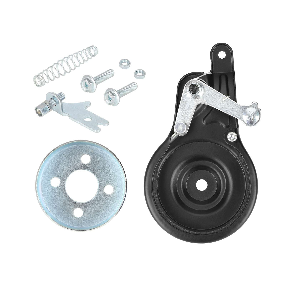 Frein à tambour noir pour trottinette électrique avec ressort et kit de fixation