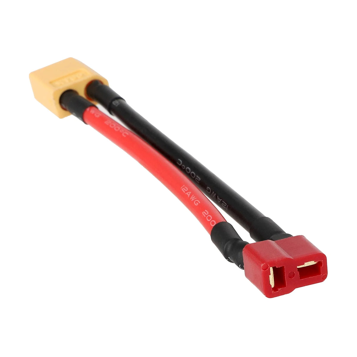 Câble Adaptateur XT60 Mâle vers Dean T Femelle (10cm), vue 4