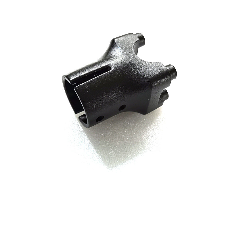 Base de guidon inférieure noire pour trottinette électrique Dualtron Spider vue de trois-quarts