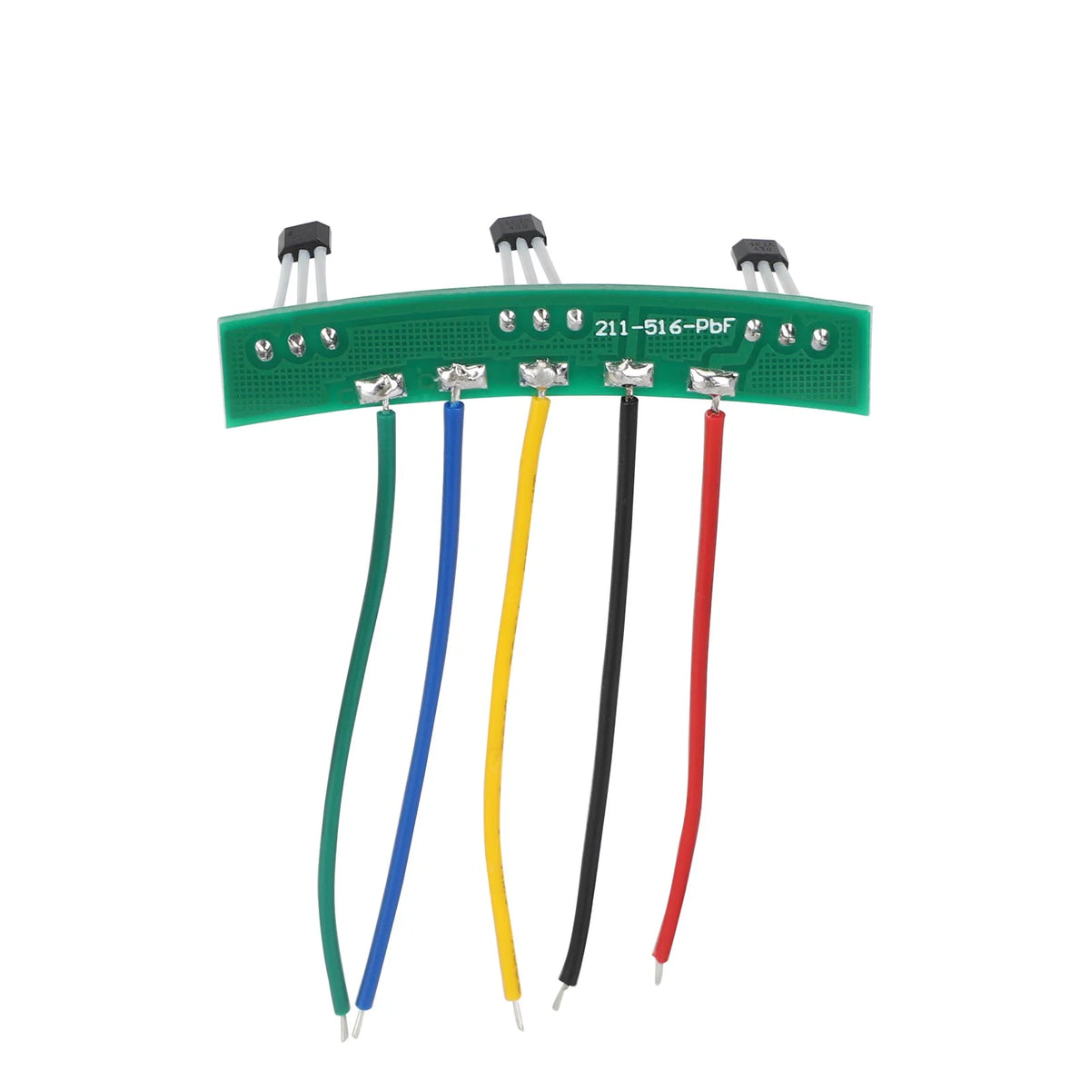 Carte PCB arc de cercle avec trois capteurs Hall et cinq câbles couleur pour moteur de trottinette électrique