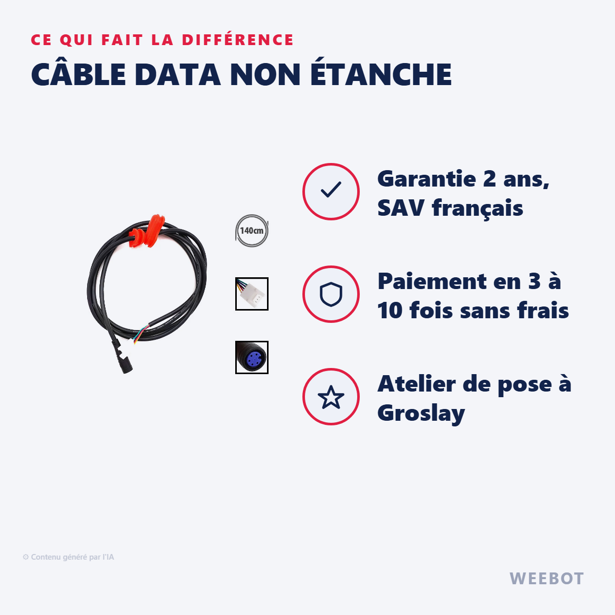 Câble Data Non Étanche : les points forts