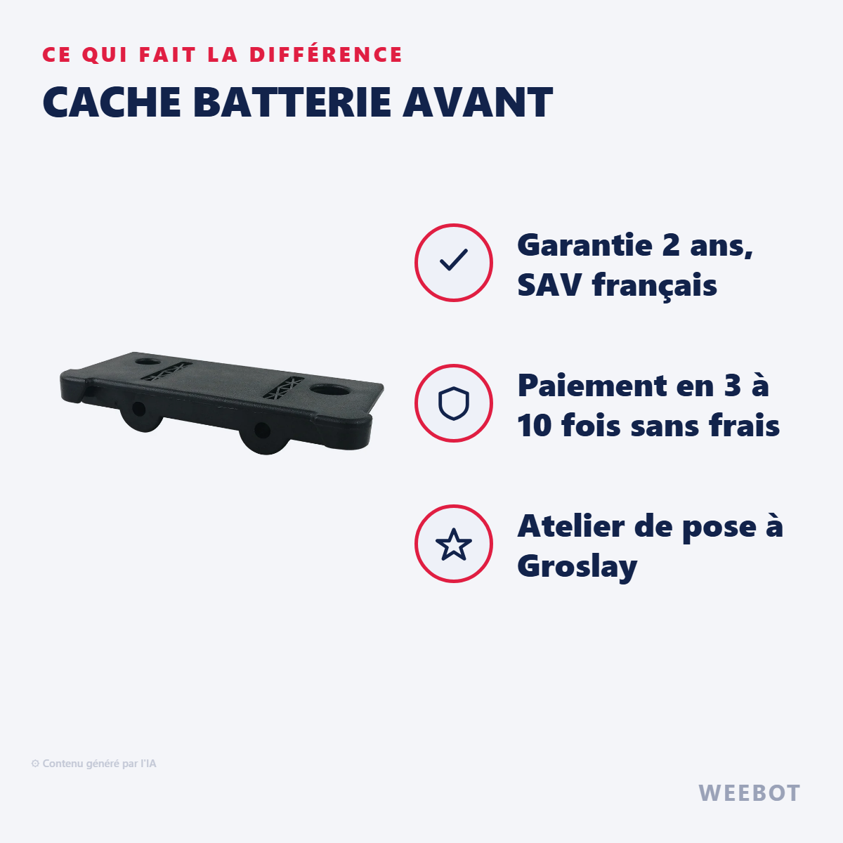 Cache Batterie Avant : les points forts