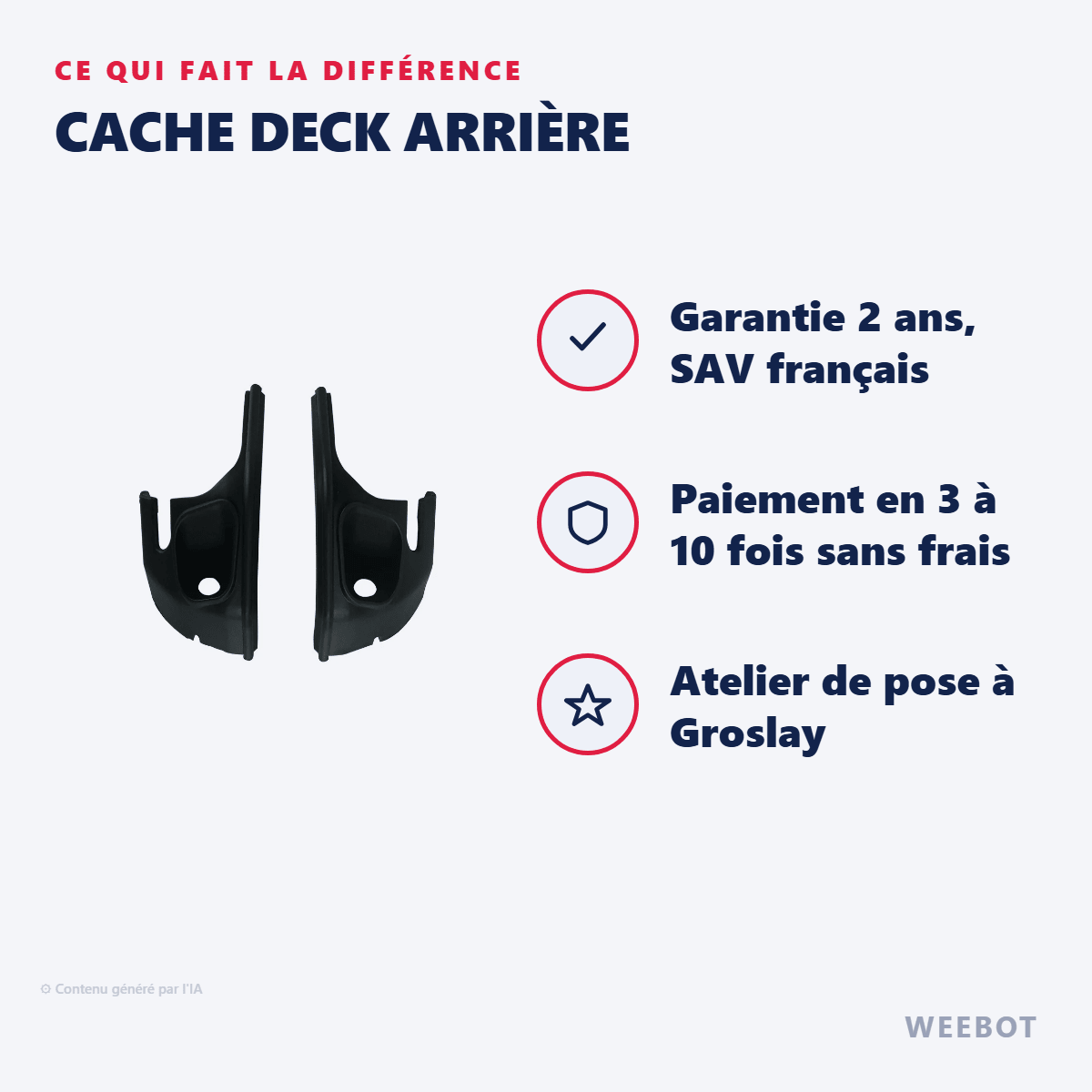 Cache Deck Arrière pour Trottinette Électrique Z9 - Weebot