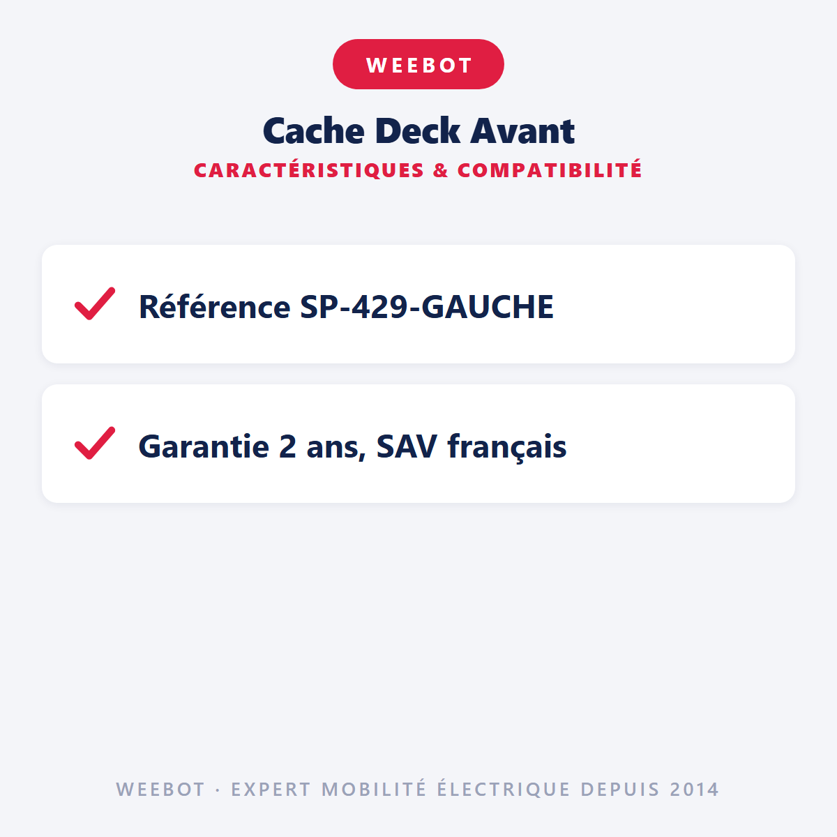Cache Deck Avant : caractéristiques et compatibilité