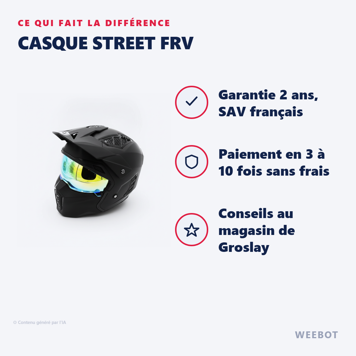 Casque Street FRV : les points forts