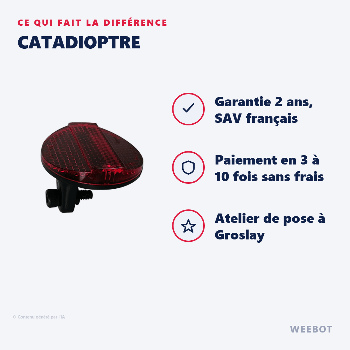 Catadioptre Pour Trottinette Électrique - Weebot