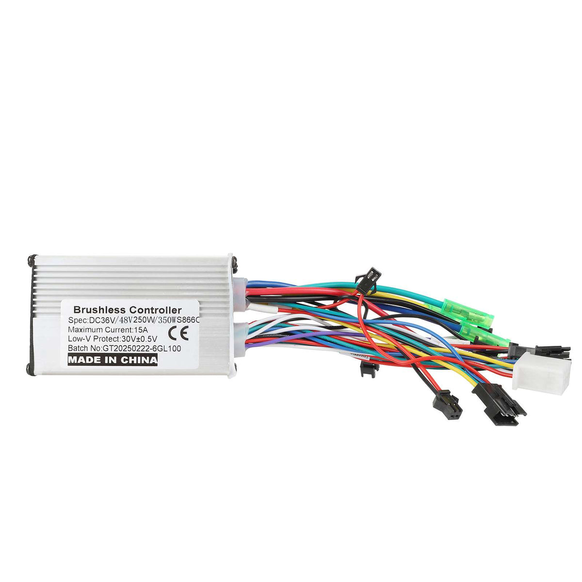 Contrôleur 36V/48V 15A 250W pour trottinette électrique avec ses câbles de connexion