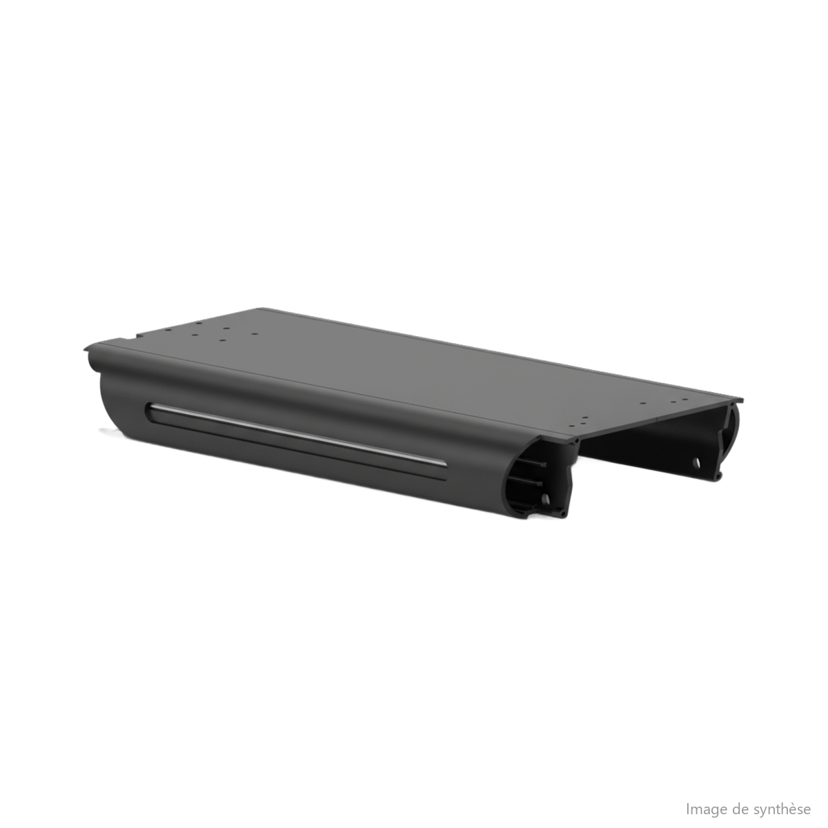 Rendu 3D bleu du châssis en aluminium pour trottinette électrique Dualtron Popular