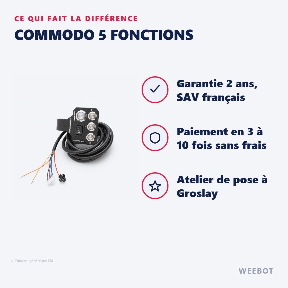 Commodo 5 Fonctions : les points forts