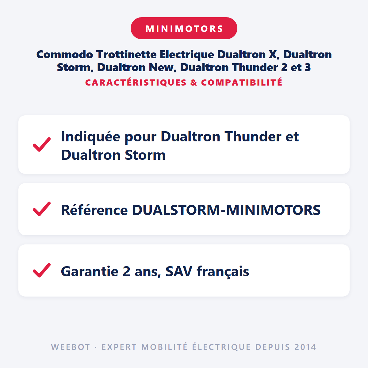 Commodo Trottinette Electrique Dualtron X, Dualtron Storm, Dualtron New, Dualtron Thunder 2 et 3 : caractéristiques et compatibilité