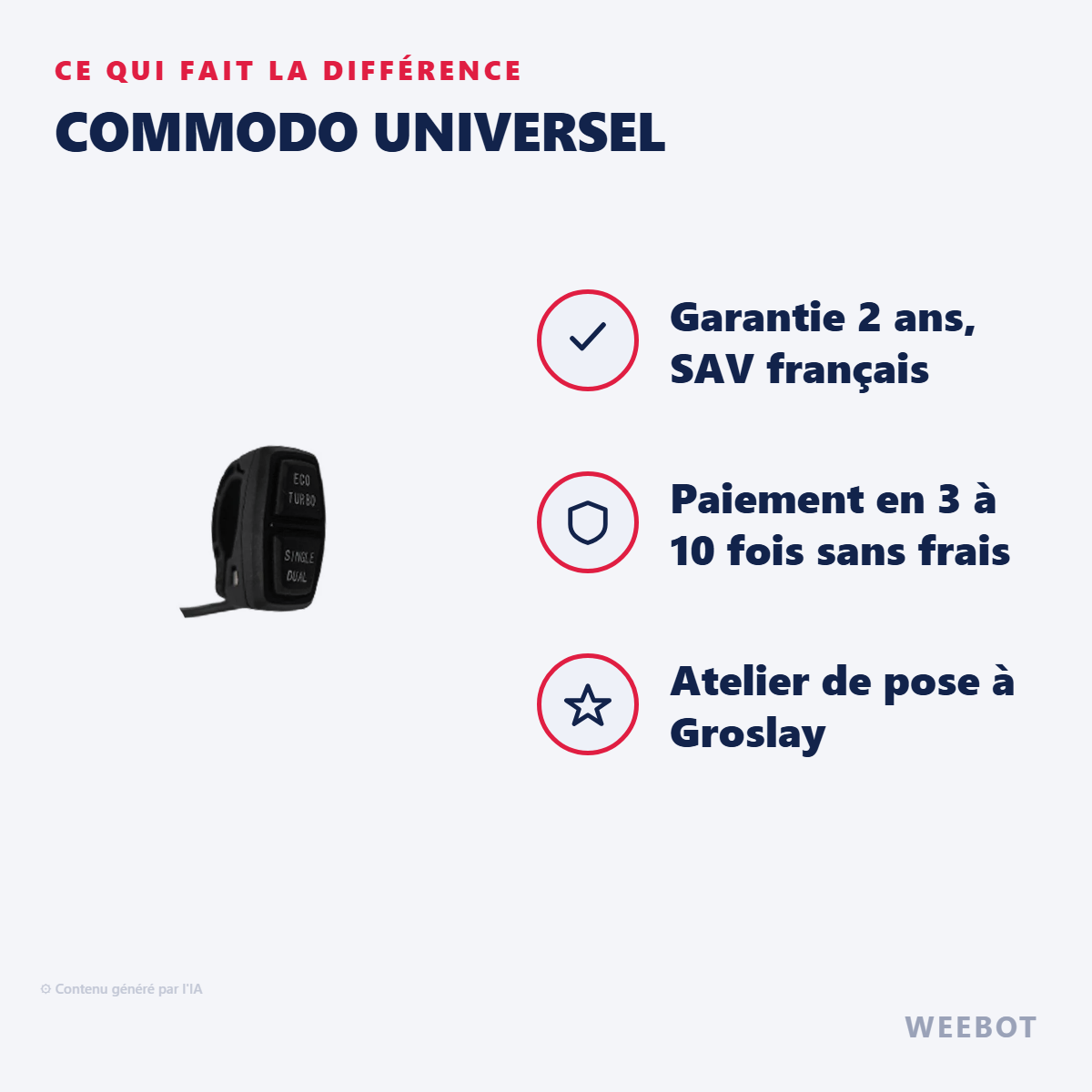 Commodo Universel : les points forts