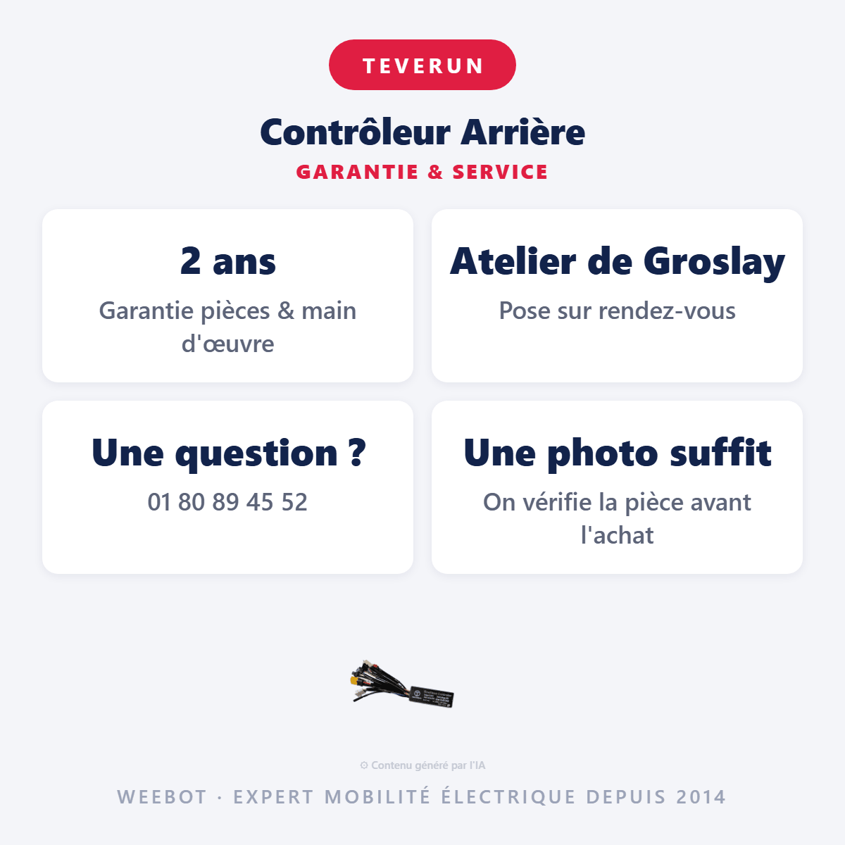 Contrôleur Arrière pour Trottinette Électrique Teverun Blade Ultra - Weebot