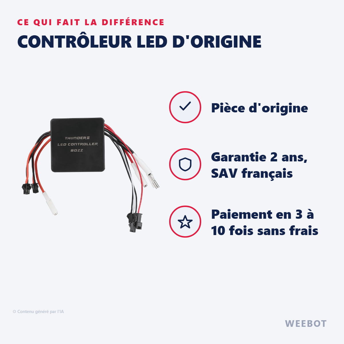 Contrôleur LED d'Origine : les points forts